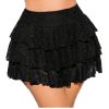 Black lace skirt