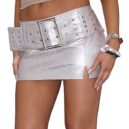 Large Buckle Mini Skirt