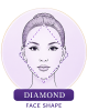 diamond shape face
