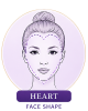 heart shaped faces