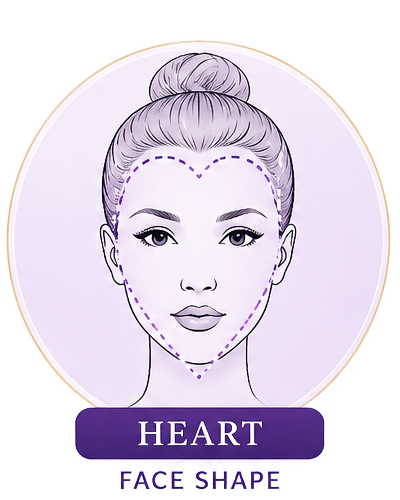 heart shaped faces