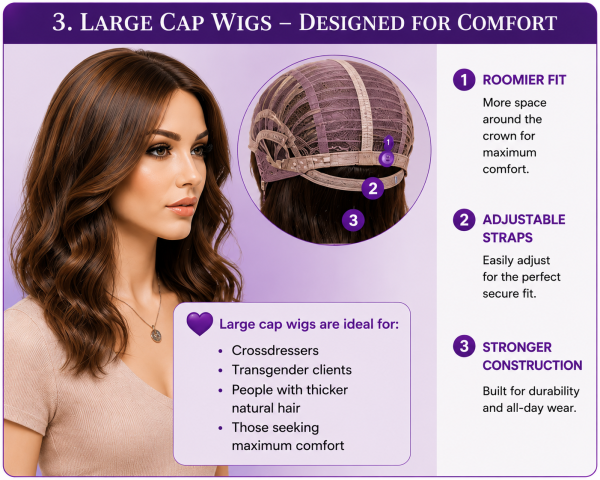 crossdressing wigs UK am i a large size wig cap