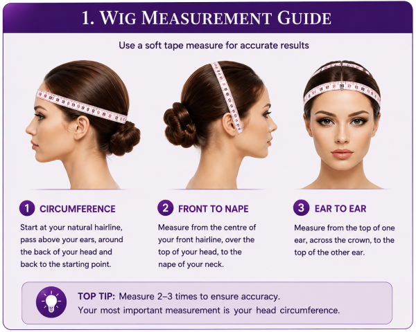 Crossdressing Wigs UK how to measure your head for wig cap size