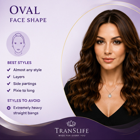 crossdressing wigs UK oval face shape