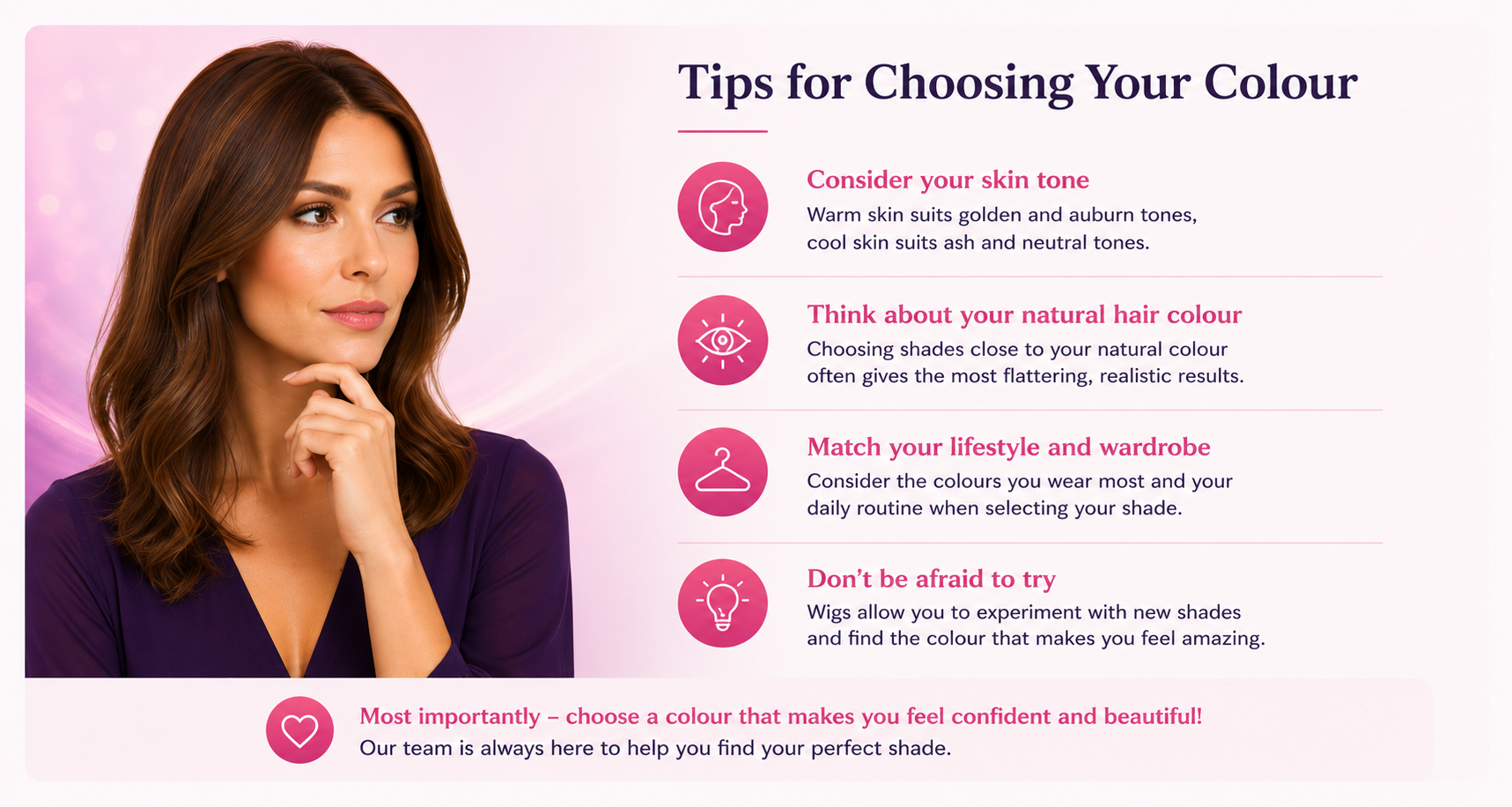 tips for choosing your wig colours