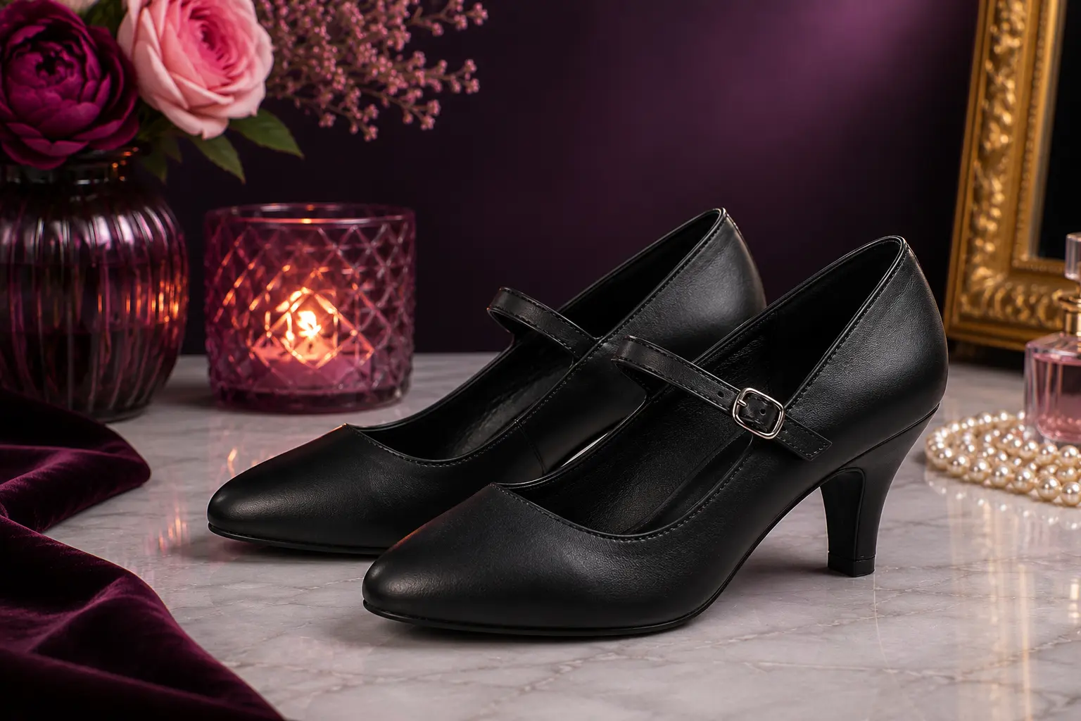 Crossdressing footwear guide featuring 2 inch to 2 and three quarter inch heels