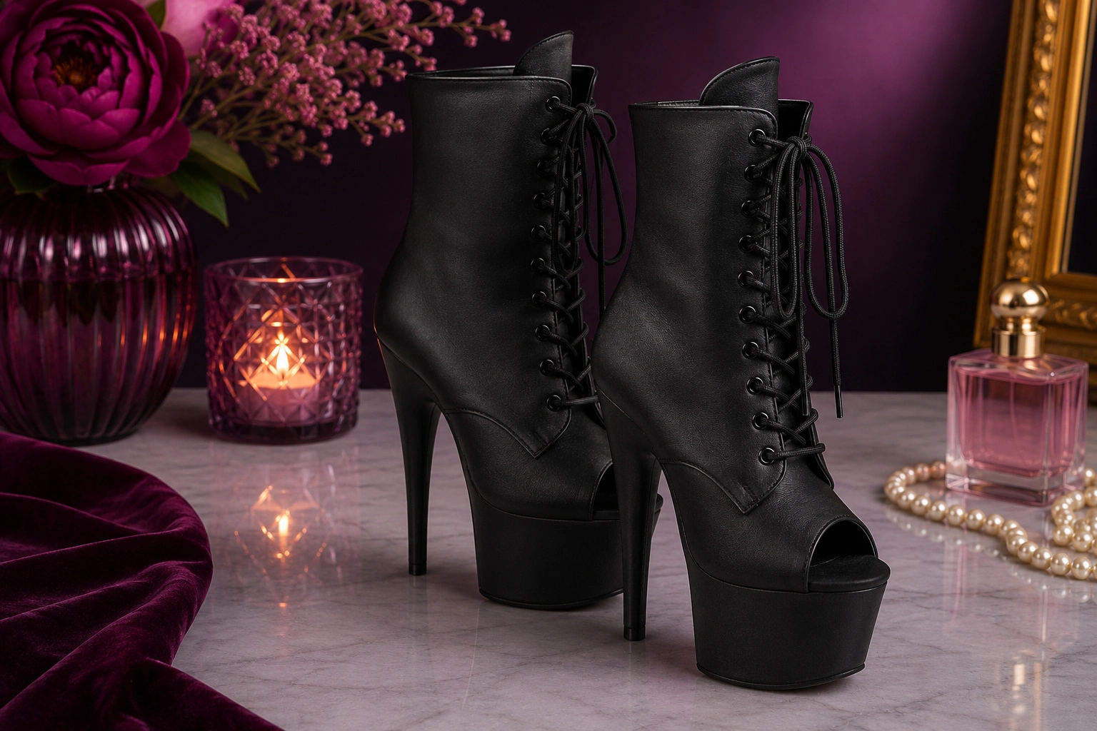 Crossdressing footwear guide featuring ankle and calf length boots