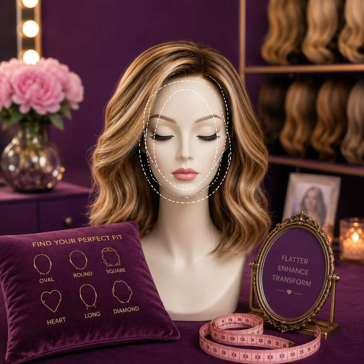 Wig Length Guide advice for choosing wigs by face shape