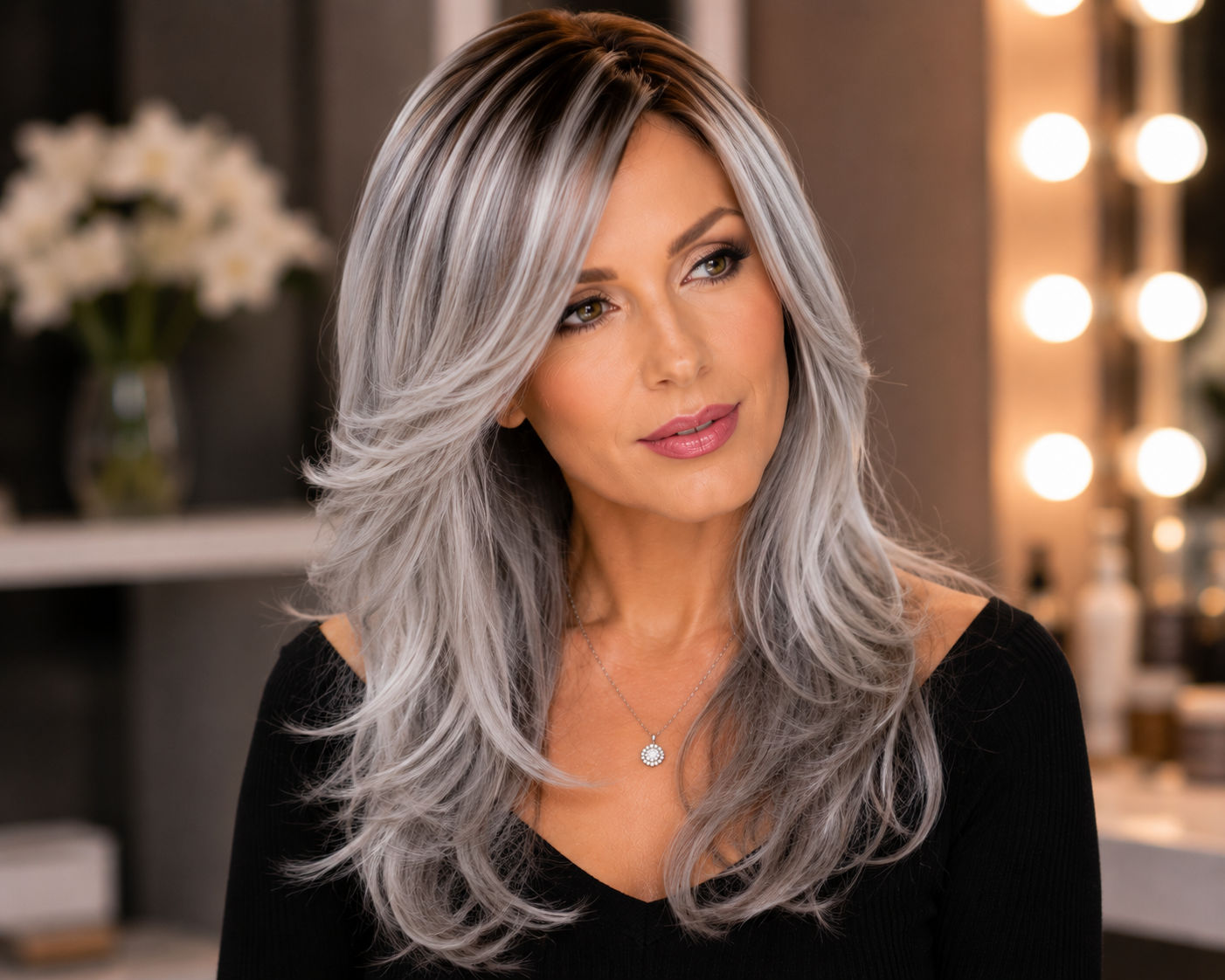 Grey Crossdressing Wigs UK