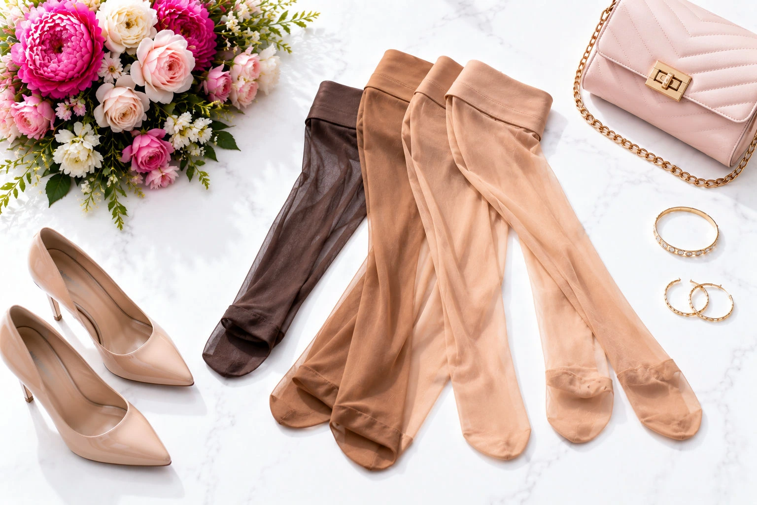 What cloths size am I guide showing feminine legwear and hosiery