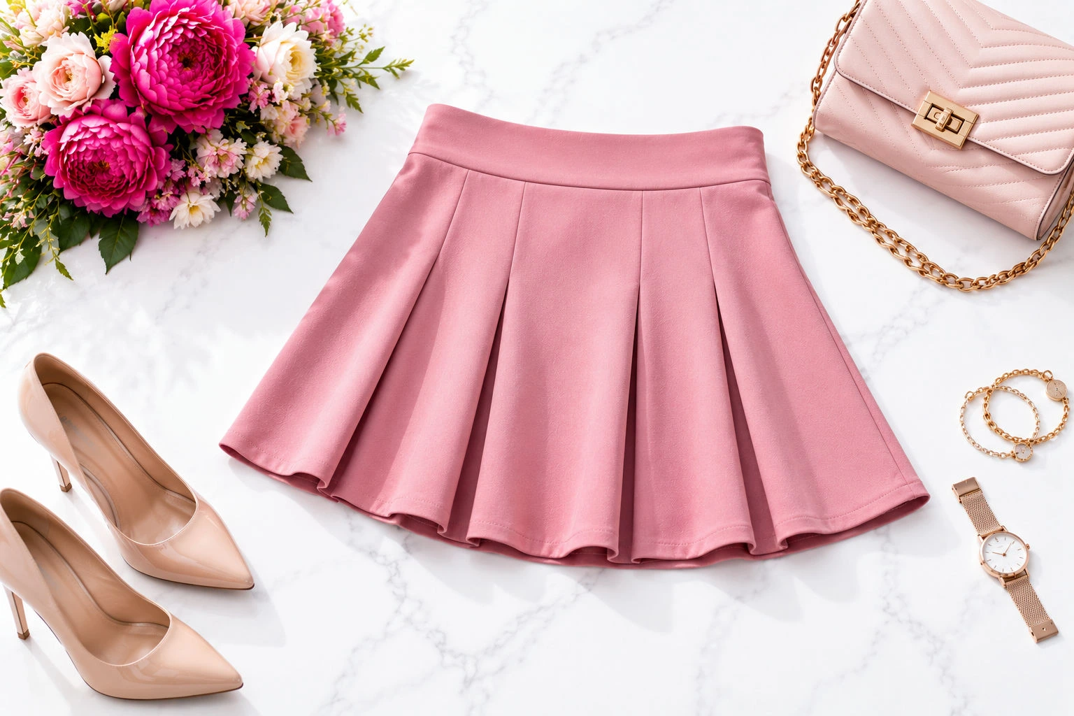 What cloths size am I guide showing a feminine skirt