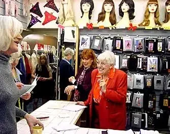 Betty Freedman at Dorren Fashions in London