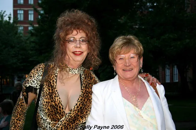 Janet Scott with Martine Rose in 2006